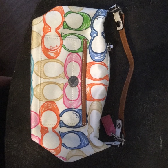 colorful coach purse
